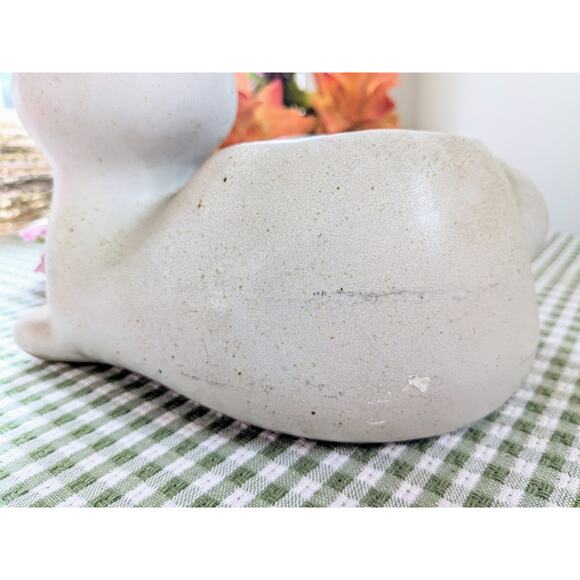 MCM David Stewart Cat Planter Lion's Valley Pottery Stoneware Vintage 1960s - Picture 10 of 10